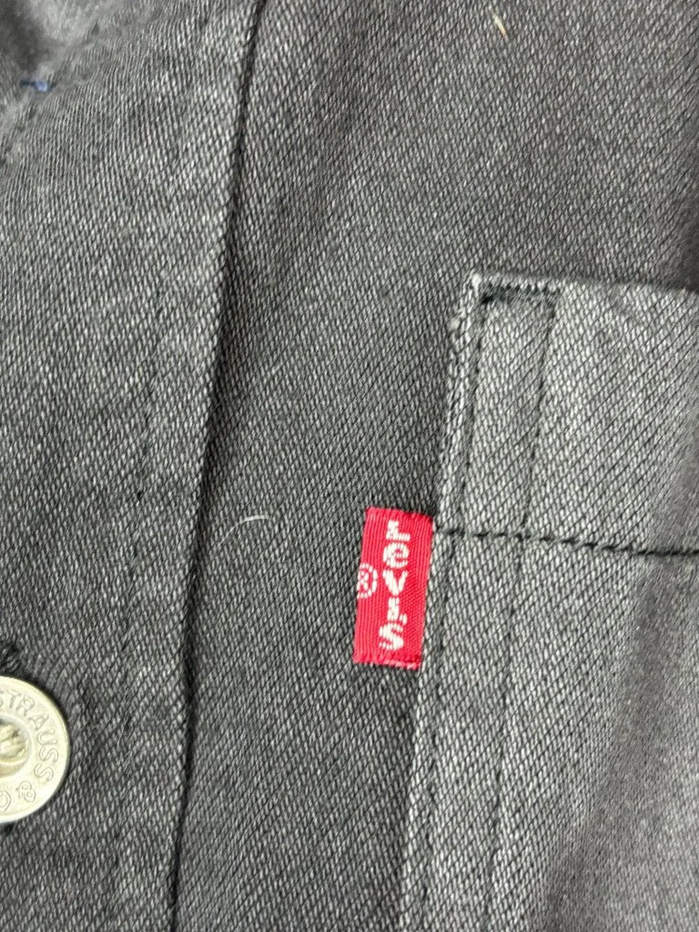 Levi's Mens Medium Flannel Two-tone Gray Shirt NWT